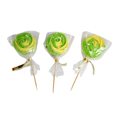 Dekoracja cukrowa lizaki bezowe bezy topper 12x